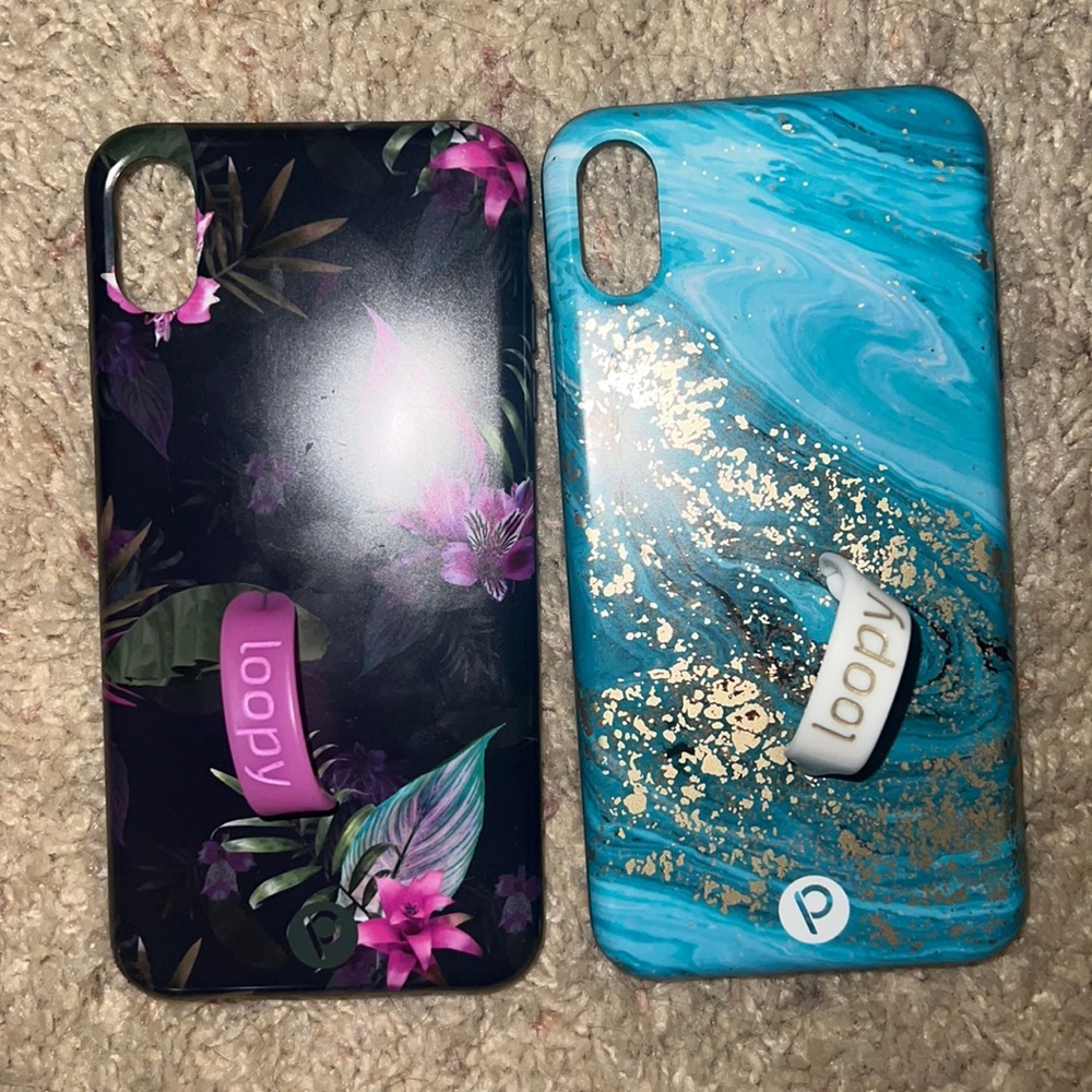 Two IPhone XS MAX loopy cases
